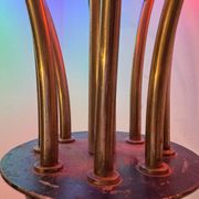 Multicoloured Sputnik chandelier from the 1960s.