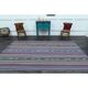 1970s Vintage Turkish Oushak Handmade Wool Cotton Blue Area Rug 180x306