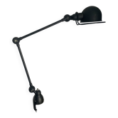 Original 1980s vintage Jielde lamp with 2 arms in matte black - 100 cm