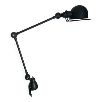 Original 1980s vintage Jielde lamp with 2 arms in matte black - 100 cm