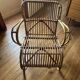 Vintage rattan armchair 70s