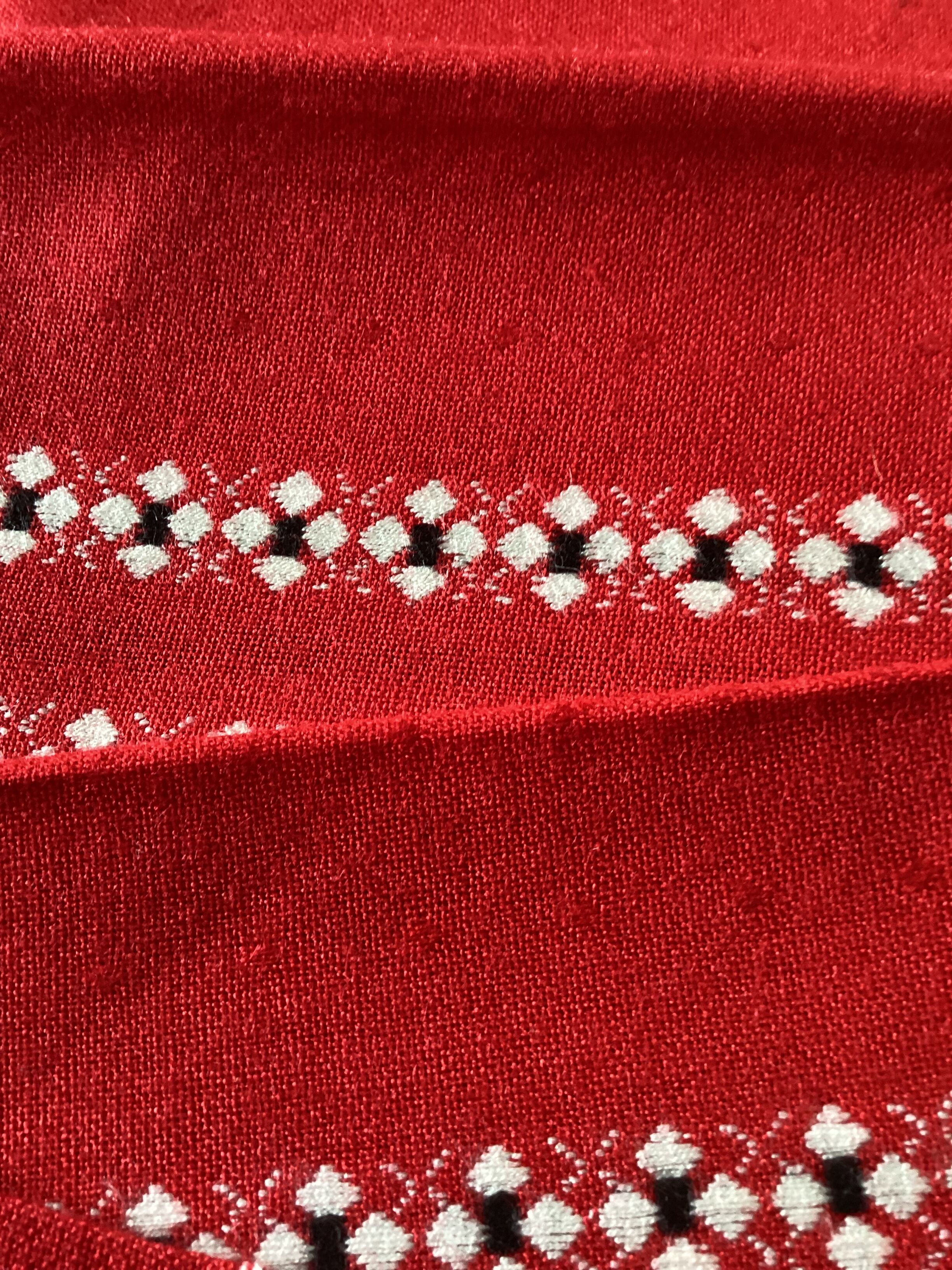 Set of six napkins in cotton / linen vintage dimension: height -52cm- width -48cm-