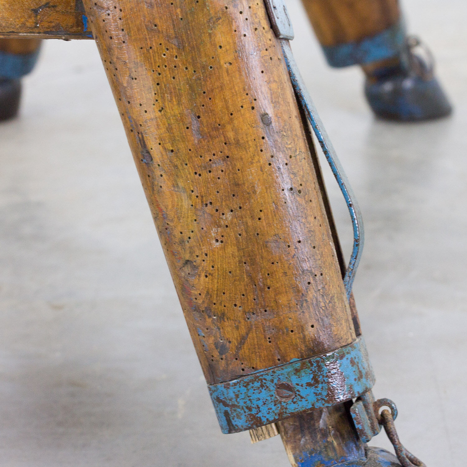 Gymnastics bench leather