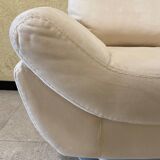 Fauteuil design alcantara pivotant