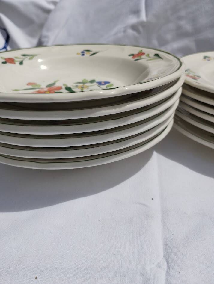 Vintage table service Ceramica Quadrifoglio