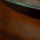 20thC ITALIAN STANDING DRY BAR IN HARDWOOD & CREAM LAMINATE c.1970