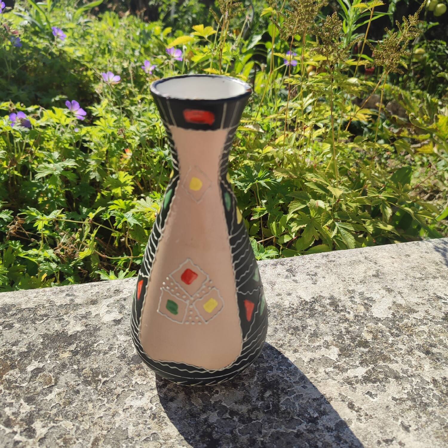 Maioliche Deruta ceramic vase