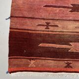 Large Vintage Turkish Kilim Rug 327x167 cm Wool Kelim