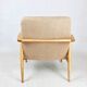 Beige boucle gfm63 lounge chair by J. Kedziorek, 1970s