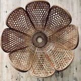 Vintage rattan pendant lamp