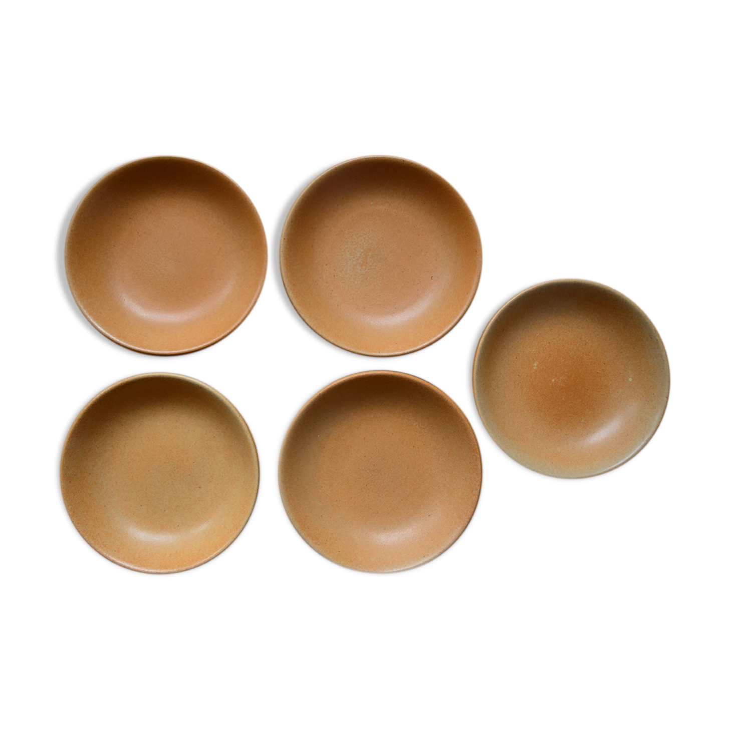 Lot de 5 assiettes creuses en grès