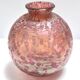 Pink Iridescent Etched Blown Glass Vase "Diaspora" by Loetz
