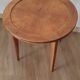 Table d'appoint ronde en bois vintage