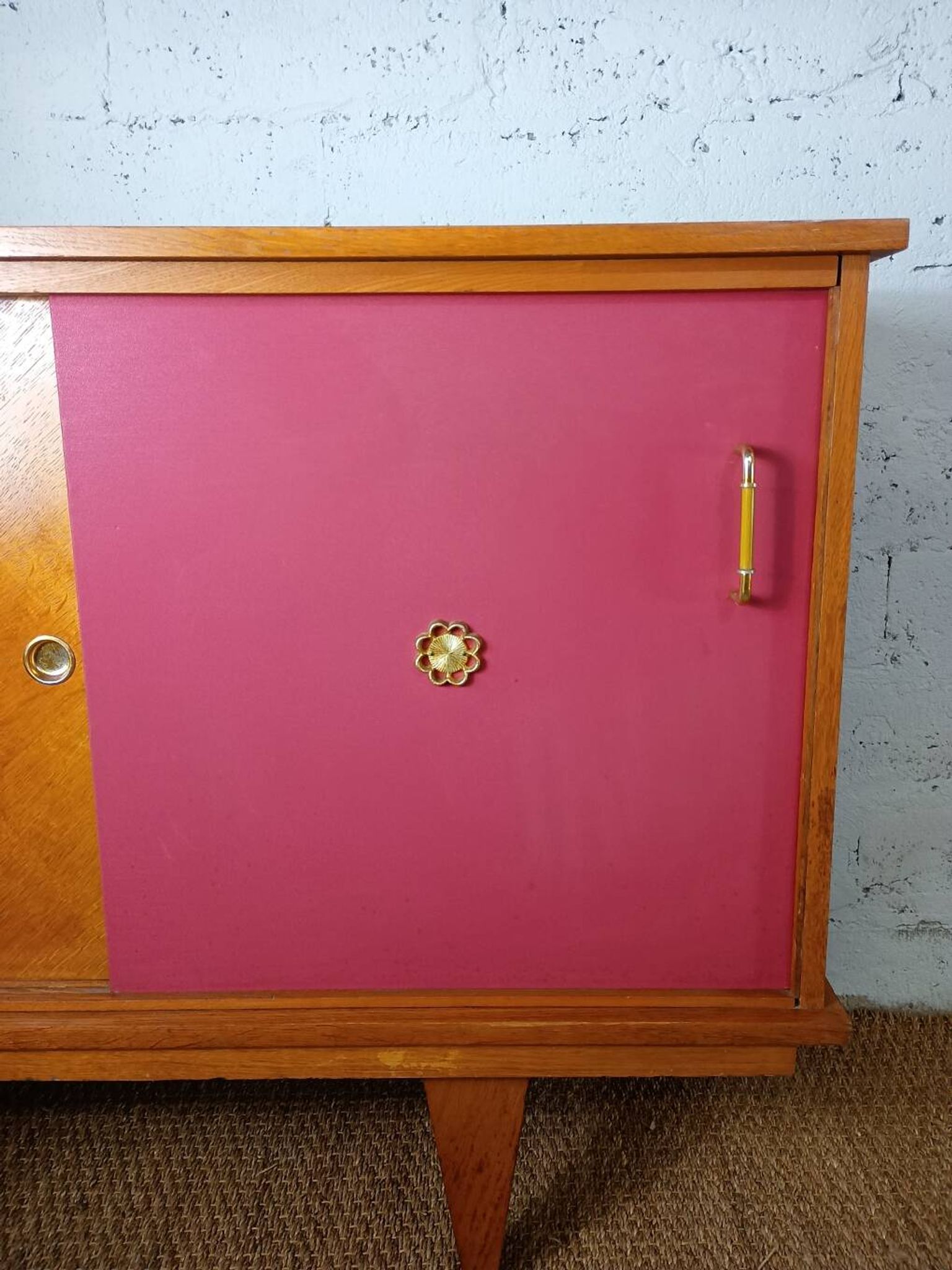 1950s enfilade with three sliding doors