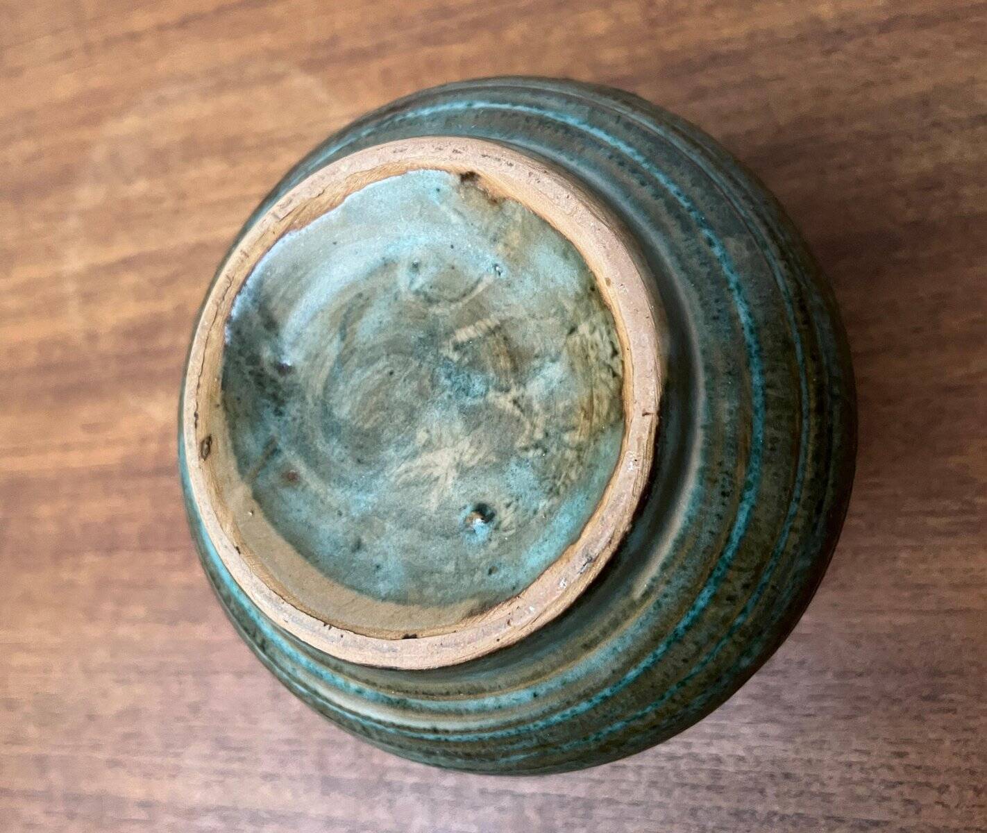 Mid-century pottery vase from the 1960s.