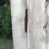 Armoire double avec motif floral peint à la main