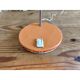 Vintage orange metal lamp