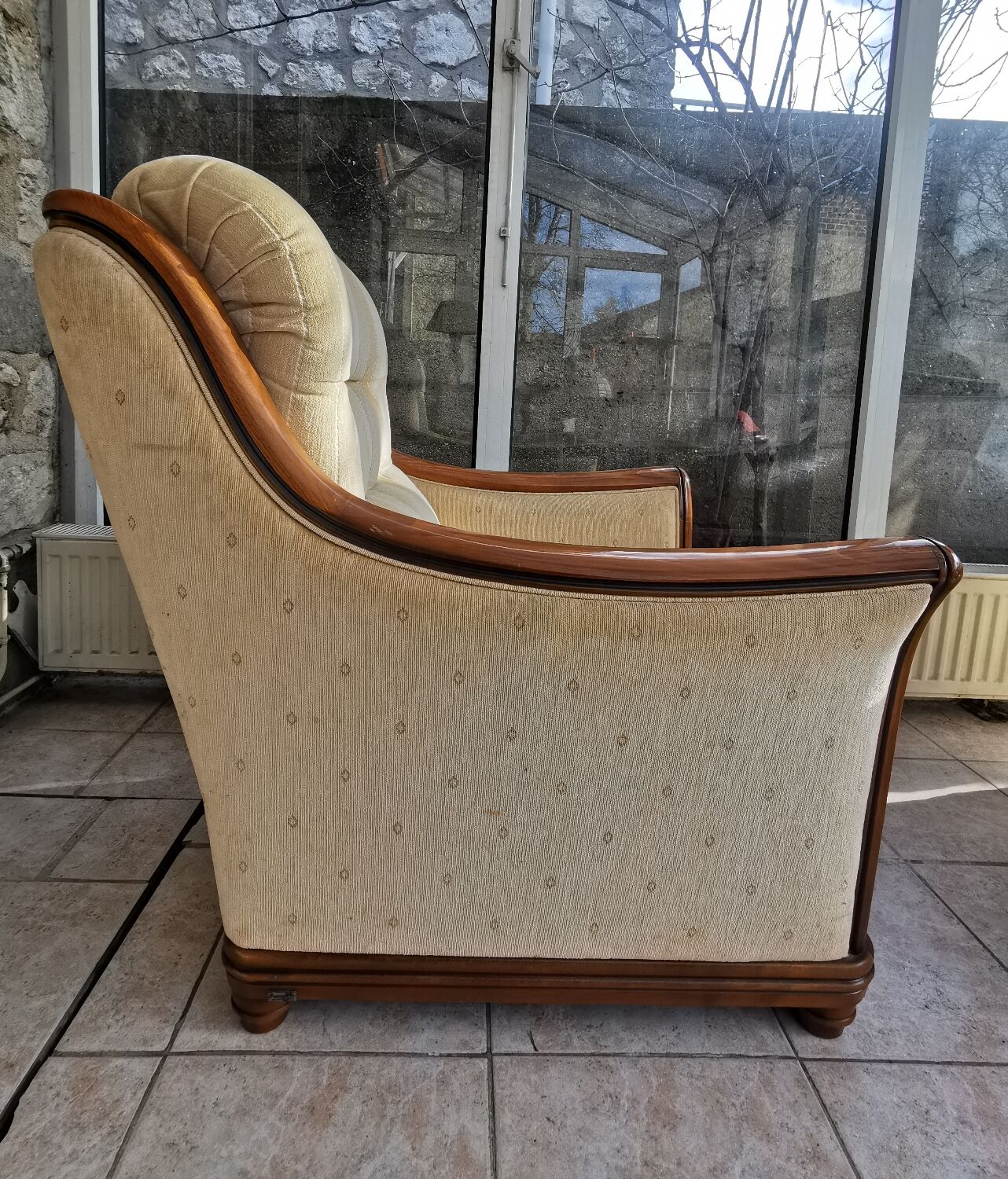 Pair of signed Jacques Leleu armchairs