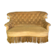 Sofa yellow velvet