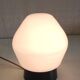 Ceiling light by PHILIPS in white glass and black ABS frame - 70's