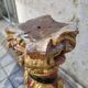 Paire de sculptures, colonnes torsadées, bois sculpté, doré et polychrome, XVIIIe siècle – Espagne