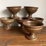 6 stoneware bowls
