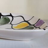 Three vintage free-form ceramic ravine dishes from the 1950s