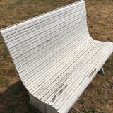 Wood garden bench
