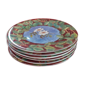 6 Plates t Gien France in box. Model Escape.