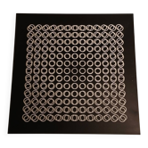 Vasarely silkscreen print - "Deep Kinetics" - 3D Illusion & Black and White