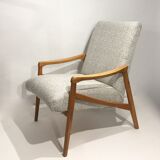 pair of 60s chairs retaped grey mottled