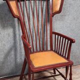 Fauteuil ancien au design inspiré des chaises Windsor