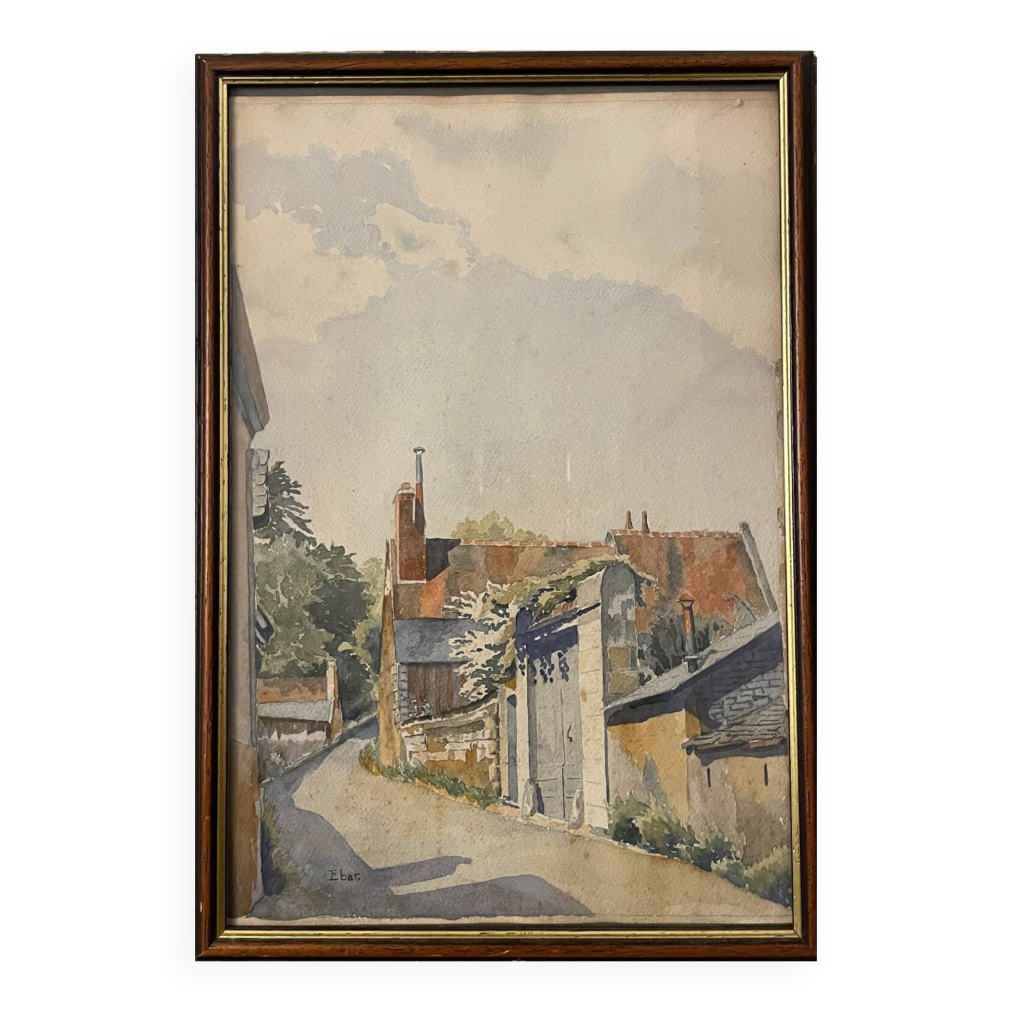 View of a village from the early 20th century by Ebar