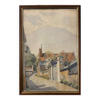 View of a village from the early 20th century by Ebar
