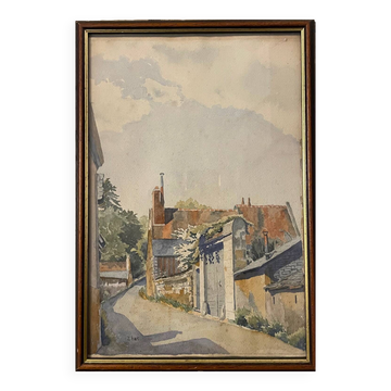 View of a village from the early 20th century by Ebar