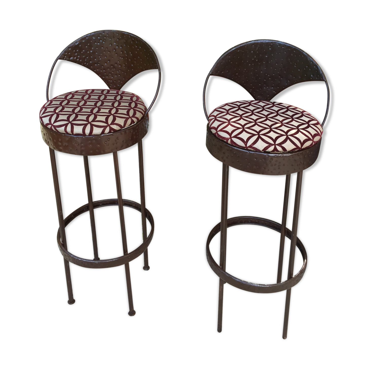 Pair of old bar stools