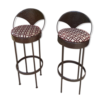 Pair of old bar stools