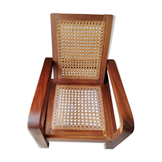 Fauteuil bois années 50
