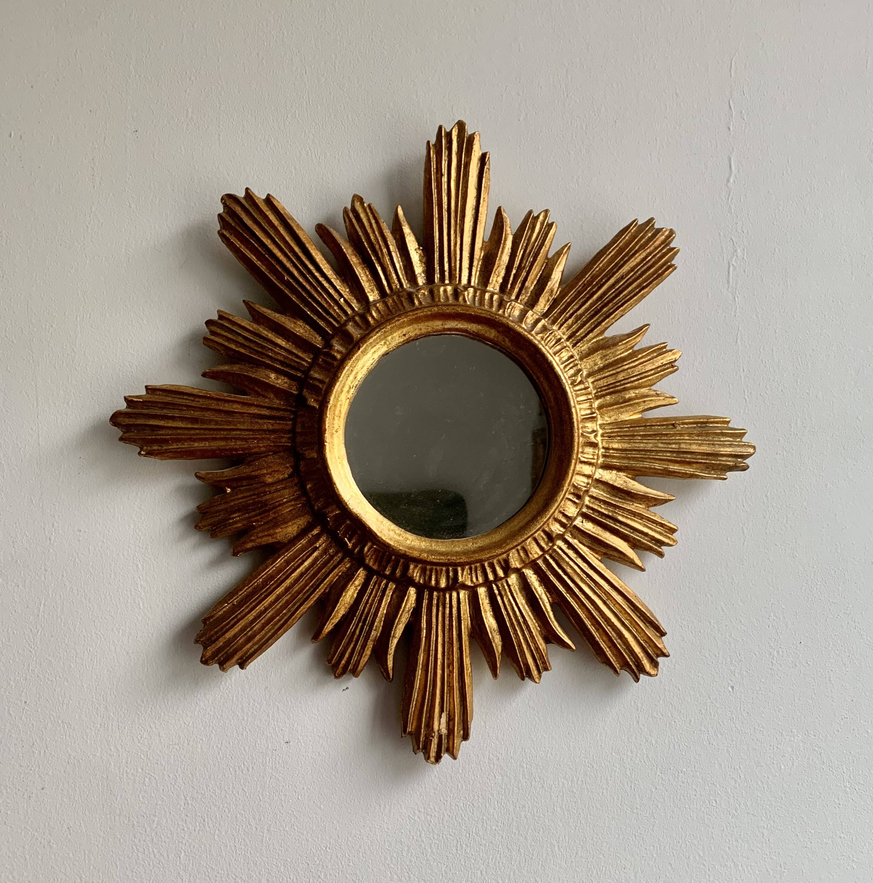Vintage sun mirror 47x 47cm