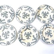 6 assiettes dessert minton montrose 19ème