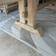 Monastery table with extensions in solid oak