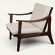 Scandinavian lounge chair in solid teak, 1960s