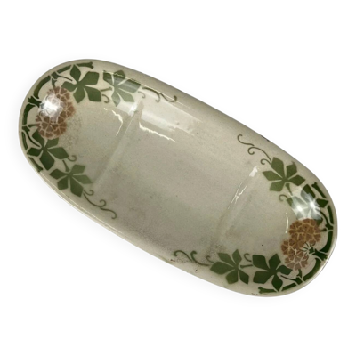 Porte savon KG Lunéville Modèle ''Phlox'', décor floral, milieu XXe siècle