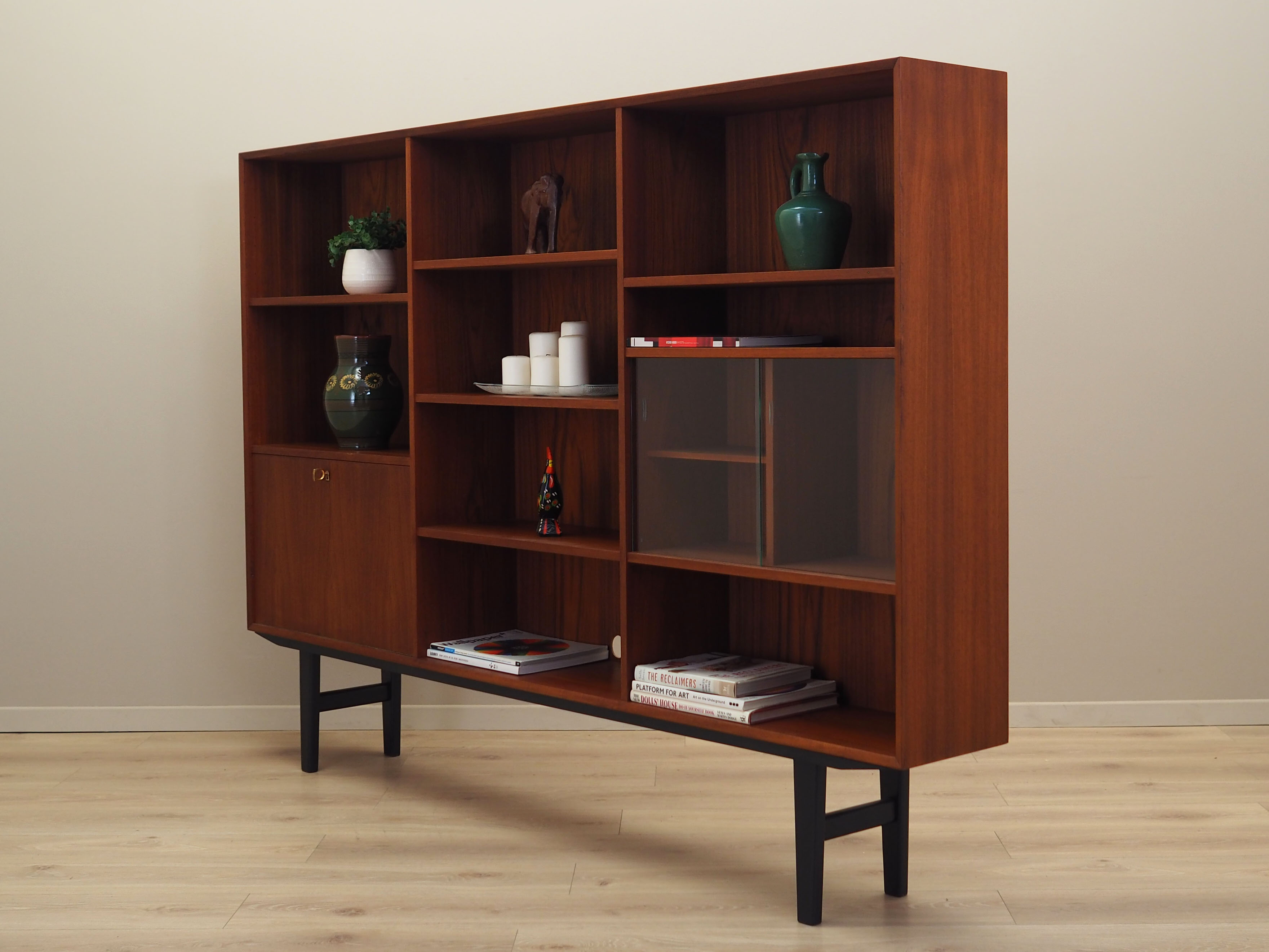 Teak bookcase, Danish design, 1970s, production: Denmark
