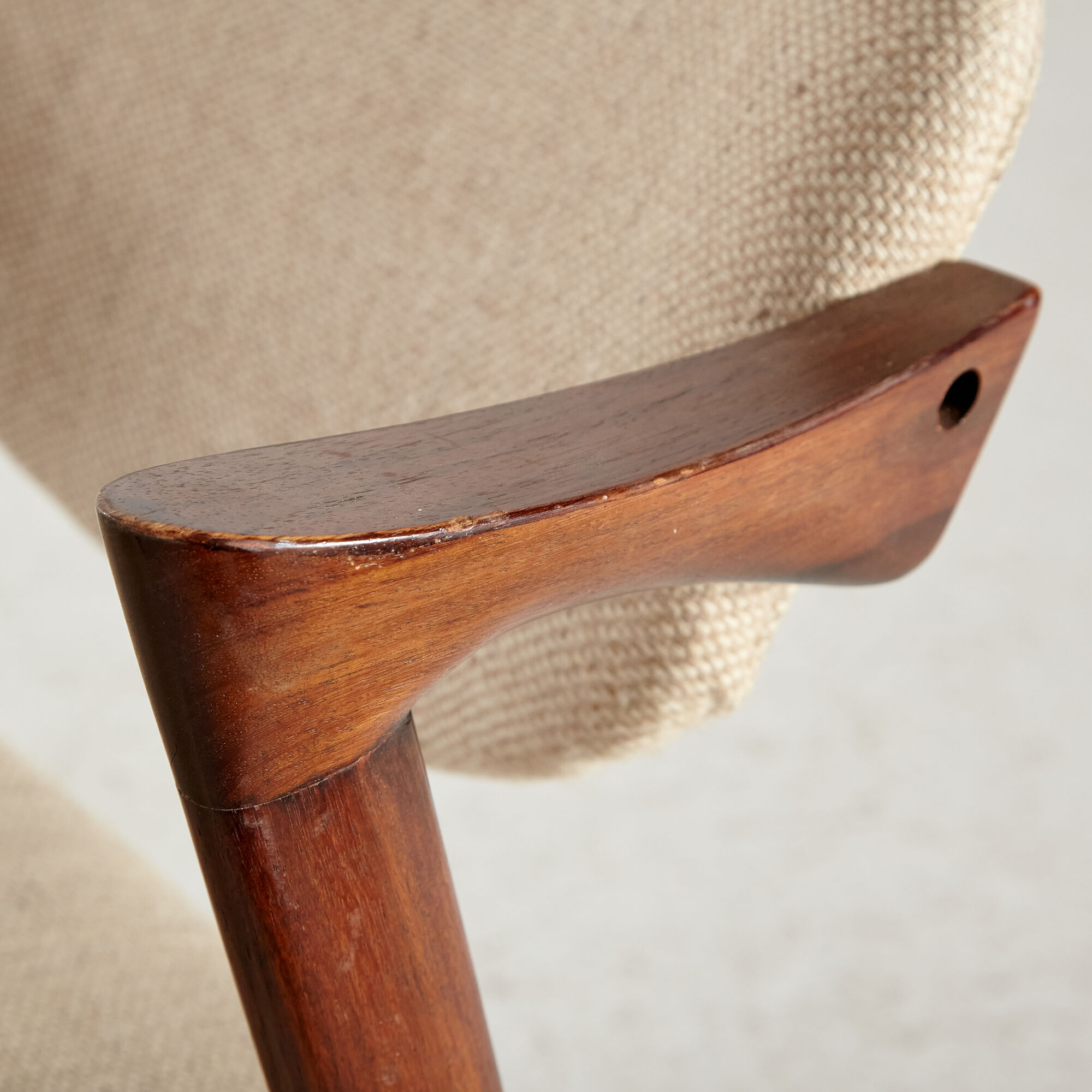 Model 42 teak dining chairs by Kai Kristiansen for Schou Andersen