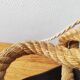 Vintage 1950s table lamp in rope – in the style of Audoux & Minet