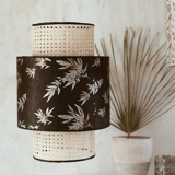 Lampshade in cannage