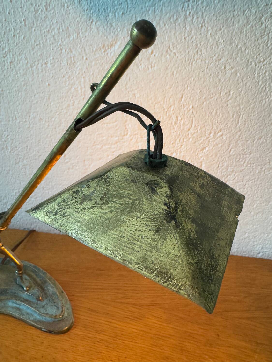 Hakuli bronze lamp from Israel, 1950s