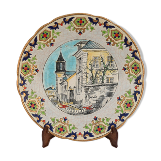 Longwy enamel plate