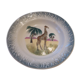 Decorated earthenware plate